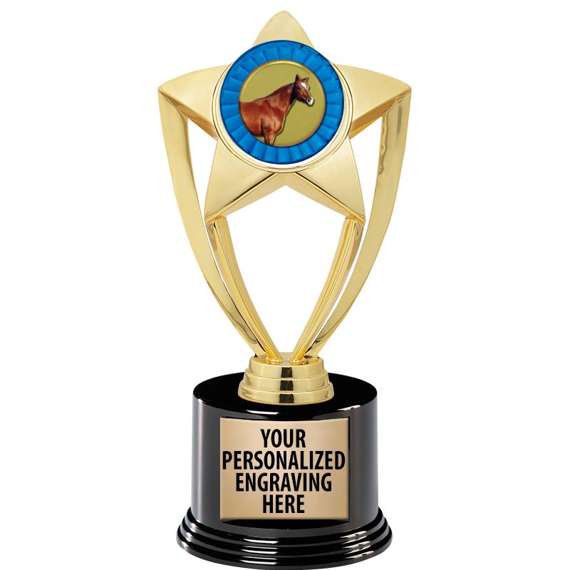 GOLD STAR INSERT TR W/BLK BASE