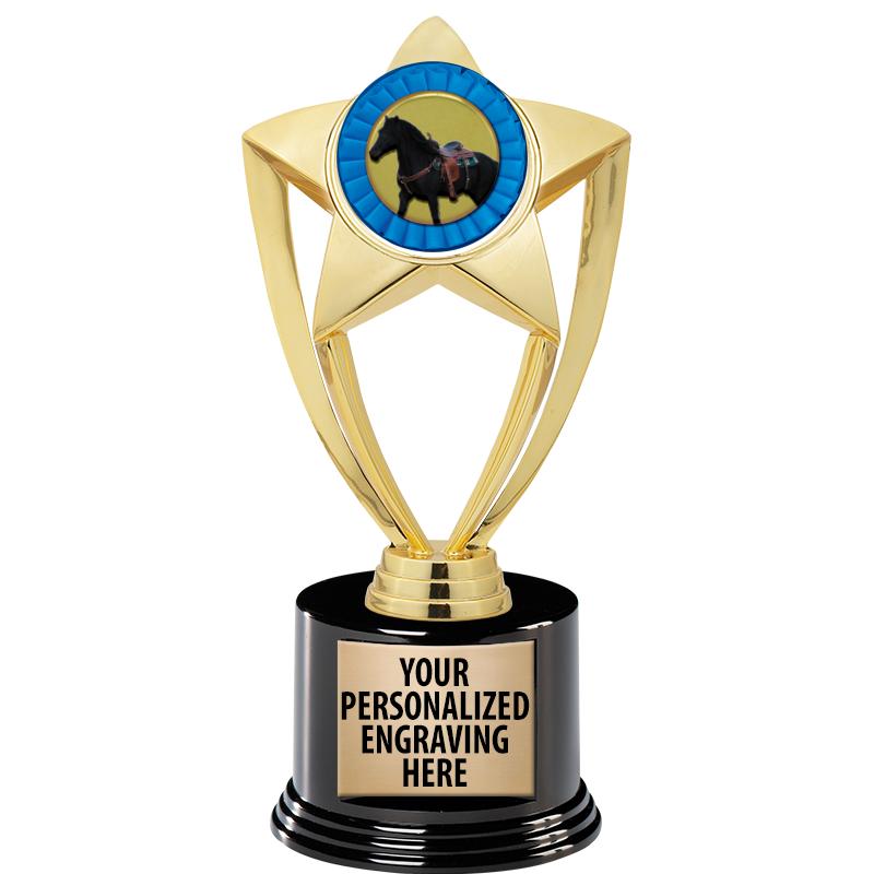 GOLD STAR INSERT TR W/BLK BASE