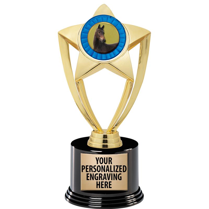 GOLD STAR INSERT TR W/BLK BASE