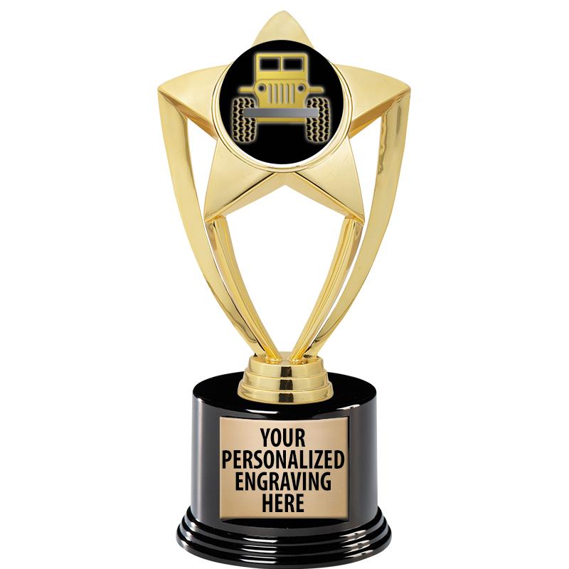 GOLD STAR INSERT TR W/BLK BASE