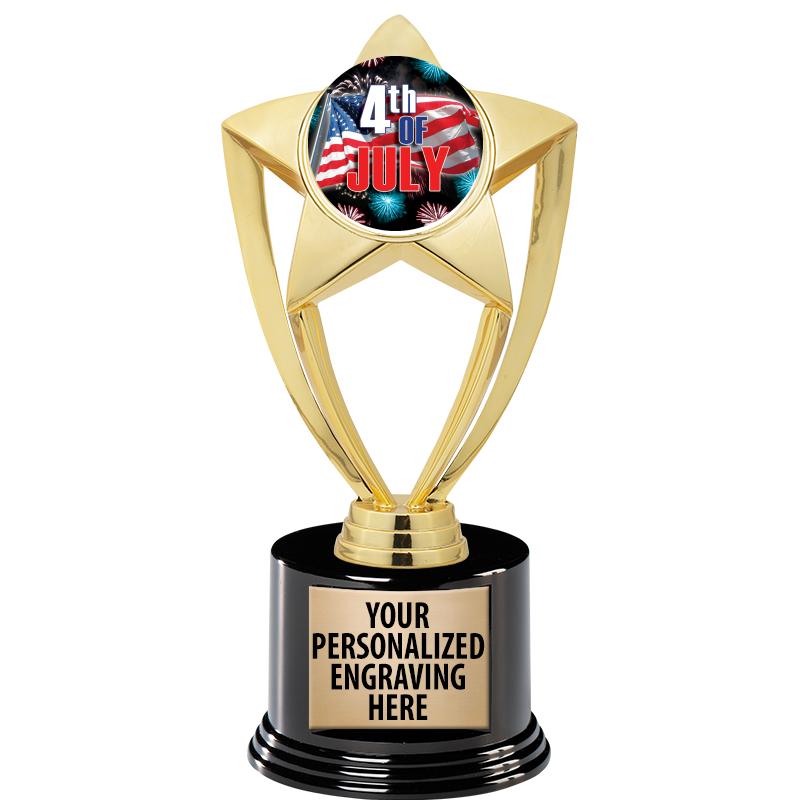 GOLD STAR INSERT TR W/BLK BASE