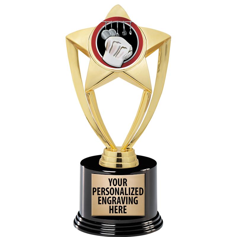 GOLD STAR INSERT TR W/BLK BASE