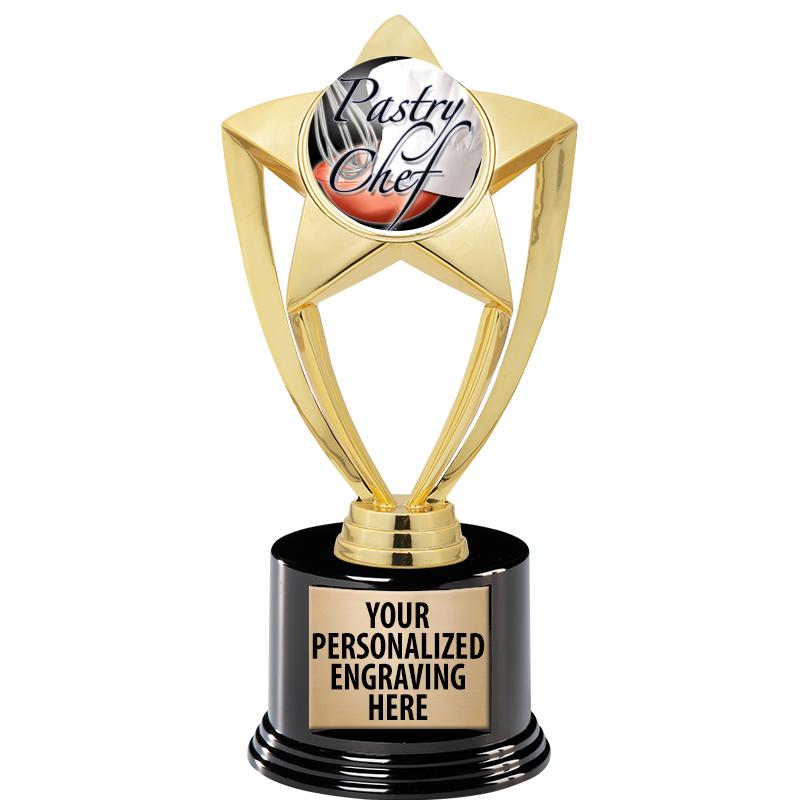 GOLD STAR INSERT TR W/BLK BASE