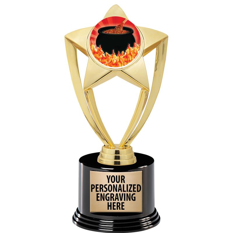 GOLD STAR INSERT TR W/BLK BASE