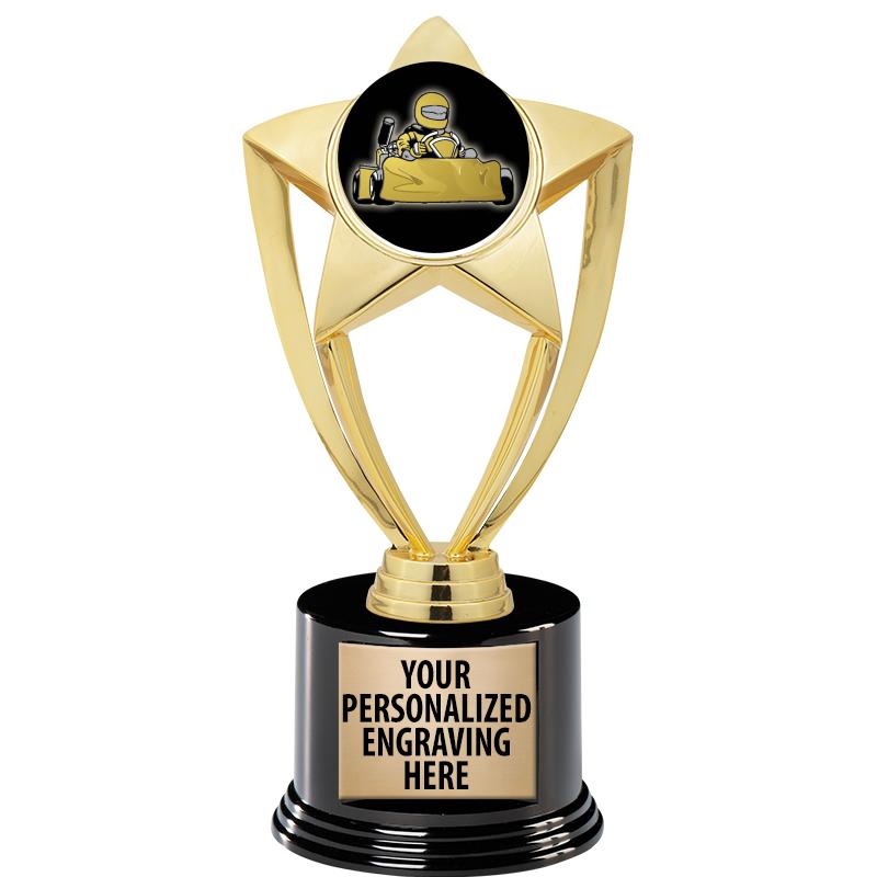 GOLD STAR INSERT TR W/BLK BASE