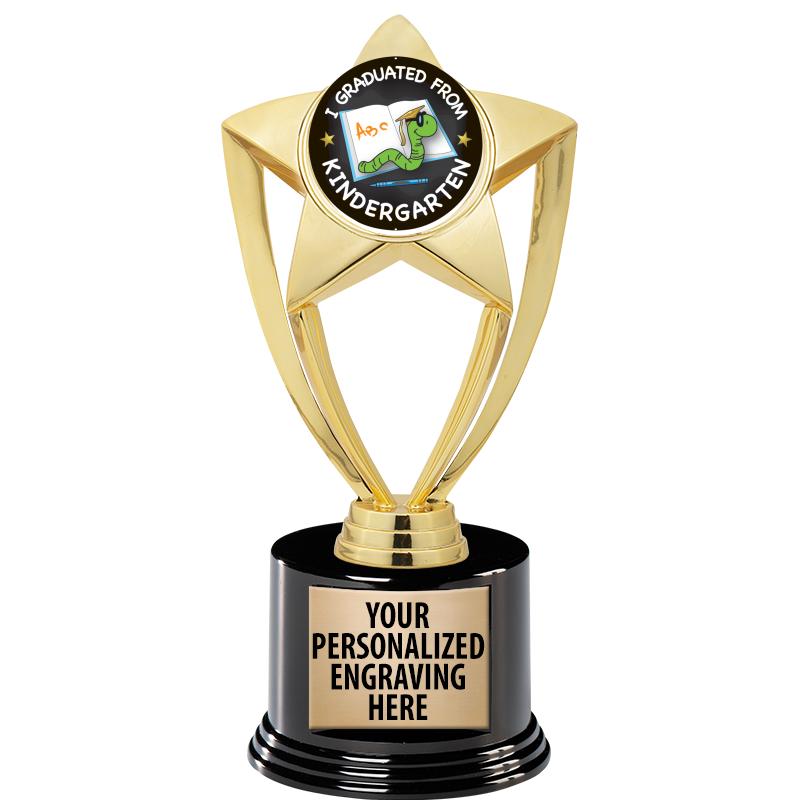 GOLD STAR INSERT TR W/BLK BASE