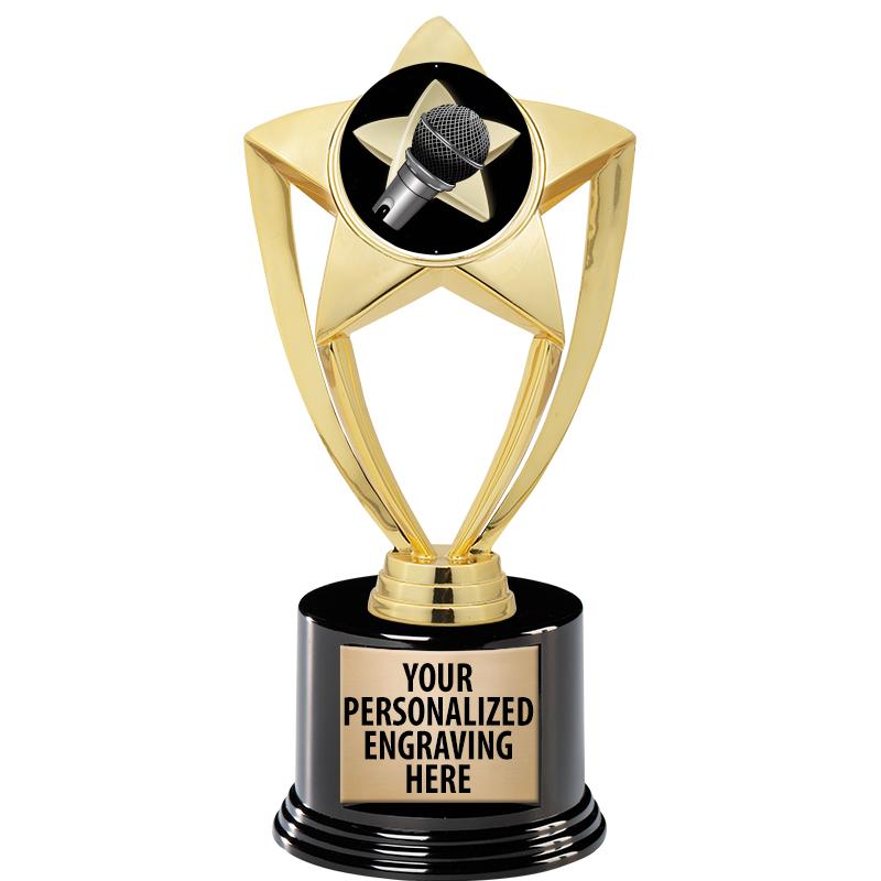 GOLD STAR INSERT TR W/BLK BASE