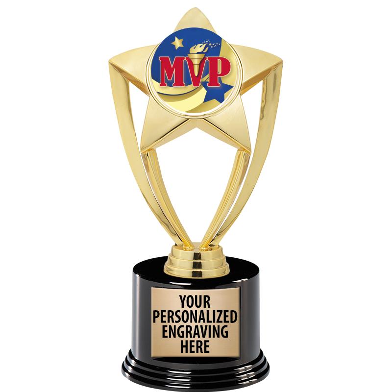 GOLD STAR INSERT TR W/BLK BASE