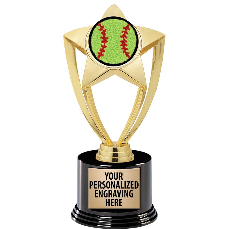 GOLD STAR INSERT TR W/BLK BASE