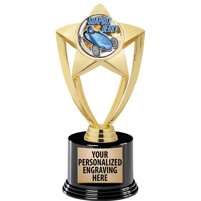 GOLD STAR INSERT TR W/BLK BASE