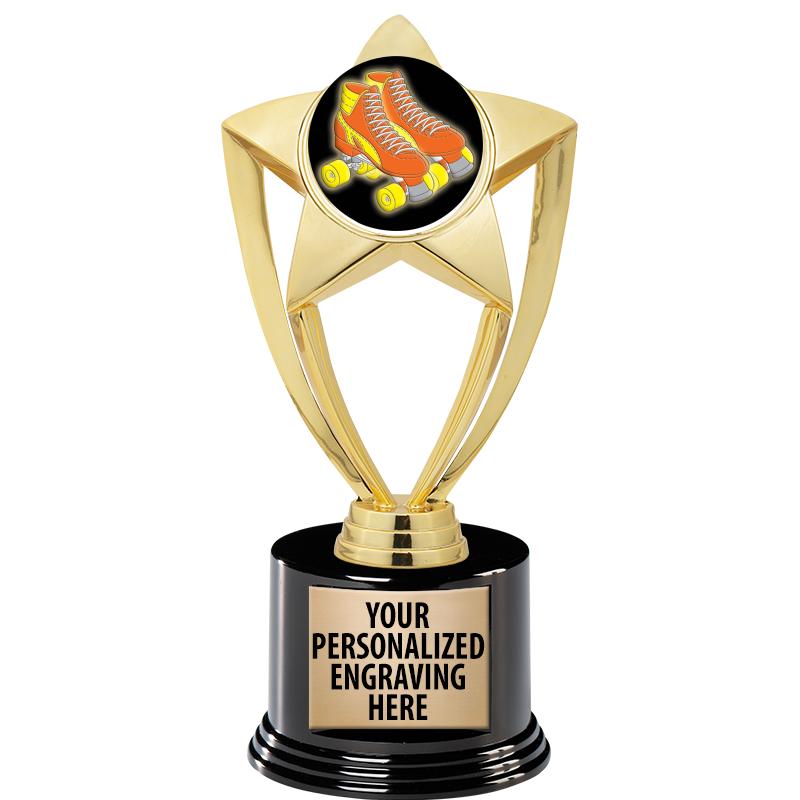 GOLD STAR INSERT TR W/BLK BASE