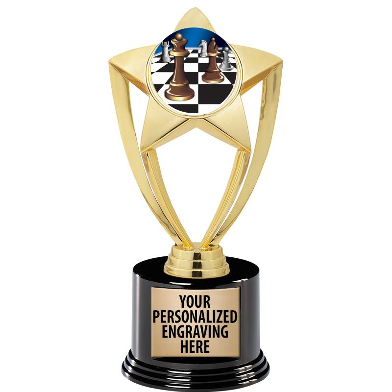 GOLD STAR INSERT TR W/BLK BASE