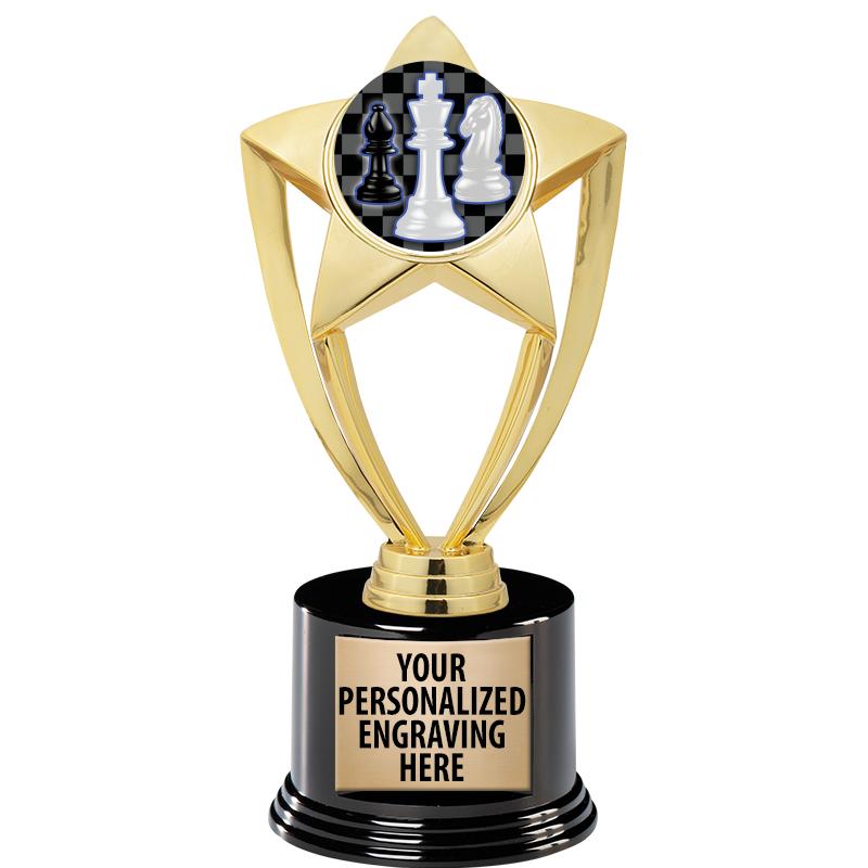 GOLD STAR INSERT TR W/BLK BASE