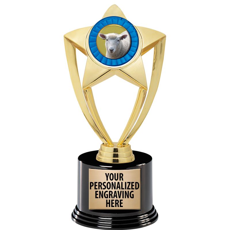 GOLD STAR INSERT TR W/BLK BASE