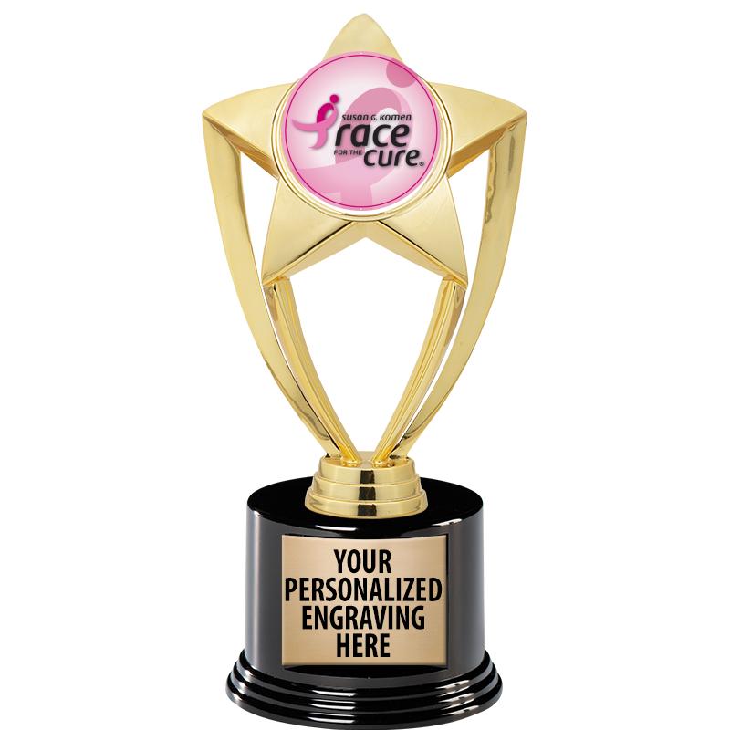 GOLD STAR INSERT TR W/BLK BASE