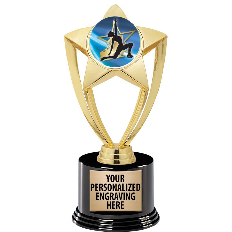 GOLD STAR INSERT TR W/BLK BASE