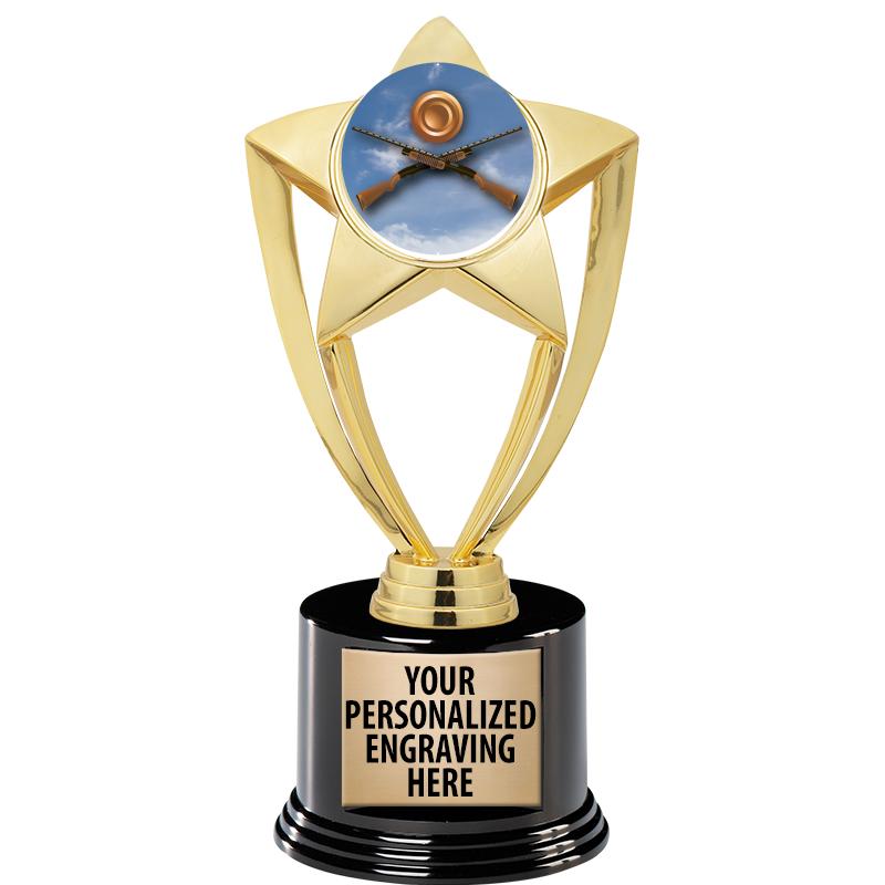 GOLD STAR INSERT TR W/BLK BASE