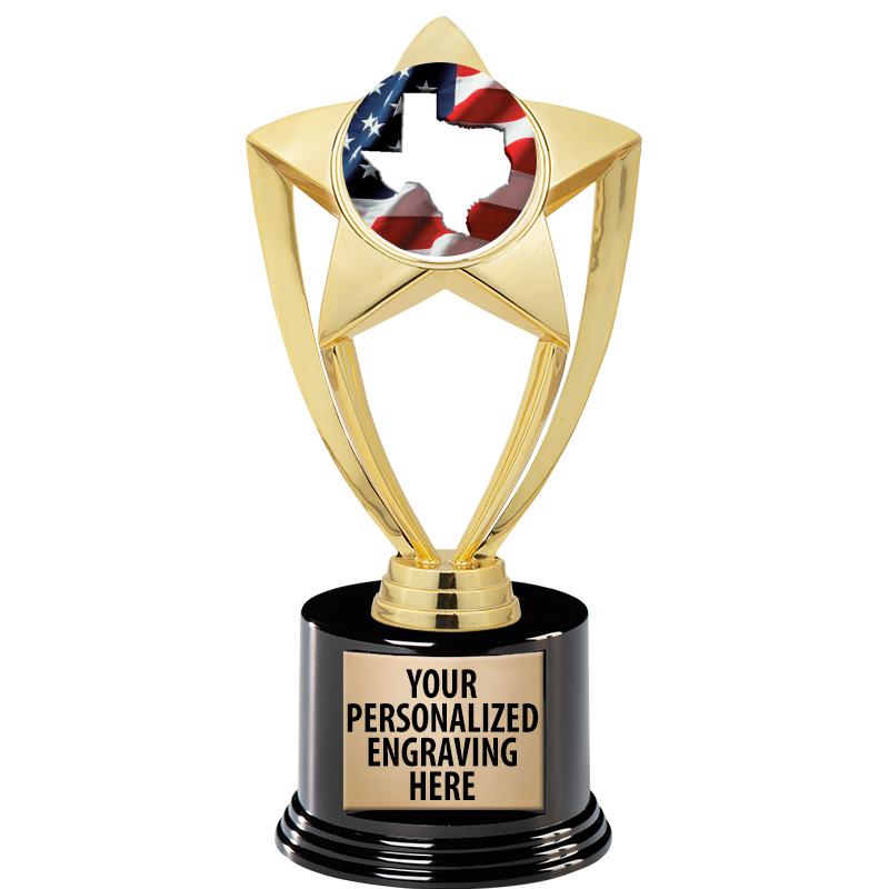 GOLD STAR INSERT TR W/BLK BASE