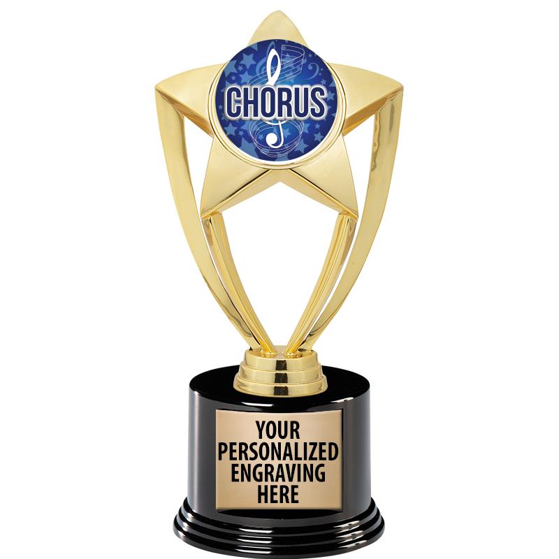 GOLD STAR INSERT TR W/BLK BASE