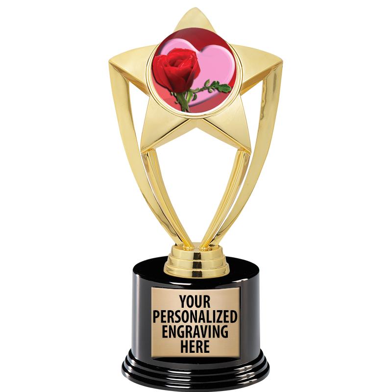 GOLD STAR INSERT TR W/BLK BASE