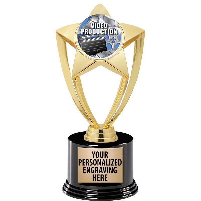 GOLD STAR INSERT TR W/BLK BASE