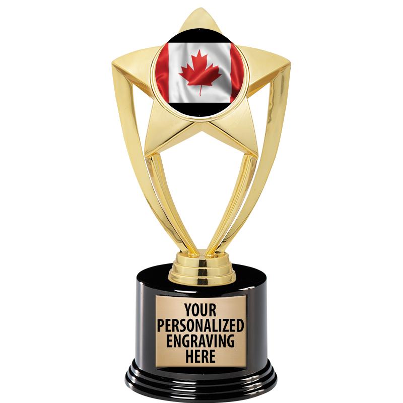 GOLD STAR INSERT TR W/BLK BASE