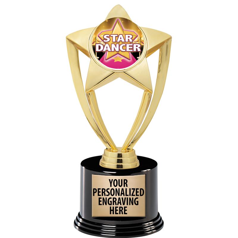 GOLD STAR INSERT TR W/BLK BASE