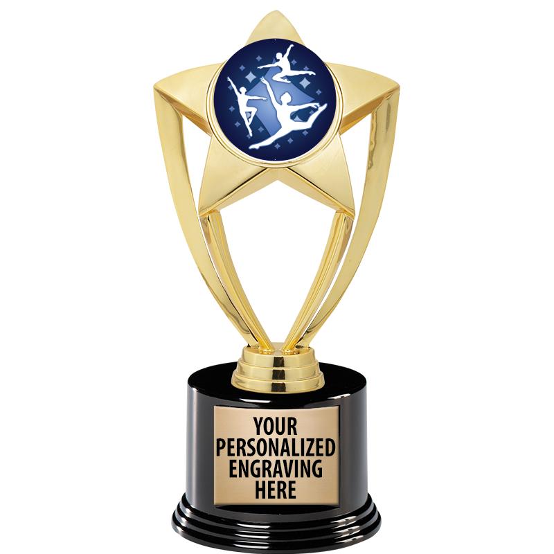 GOLD STAR INSERT TR W/BLK BASE