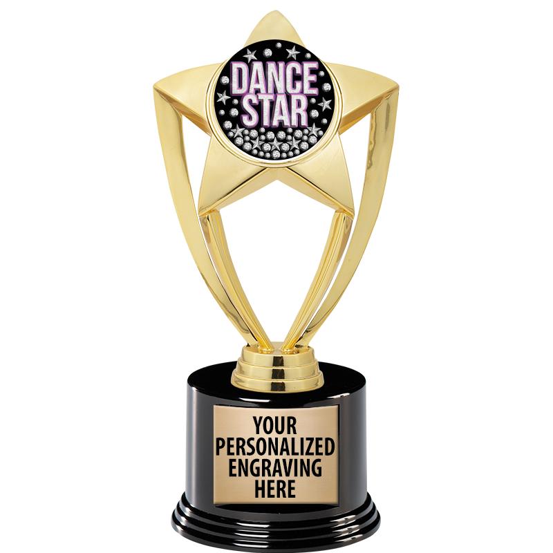 GOLD STAR INSERT TR W/BLK BASE