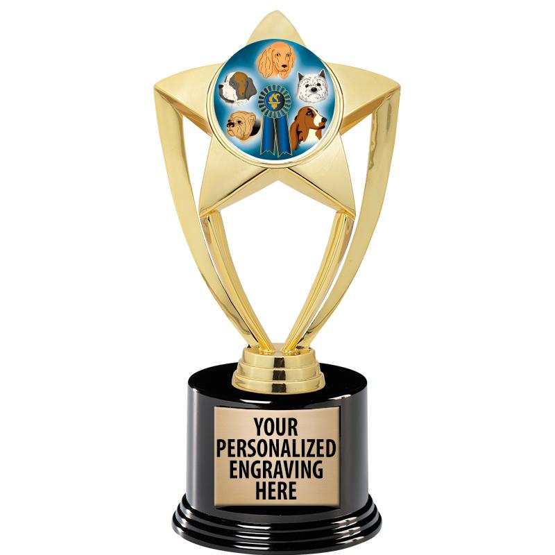 GOLD STAR INSERT TR W/BLK BASE