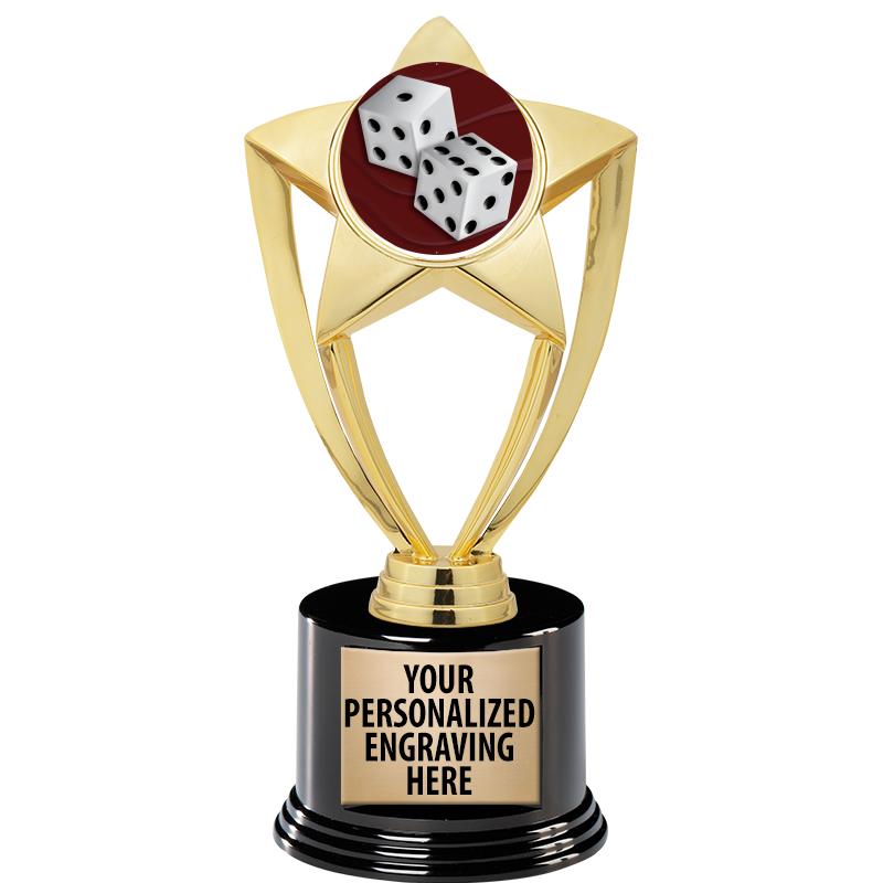 GOLD STAR INSERT TR W/BLK BASE