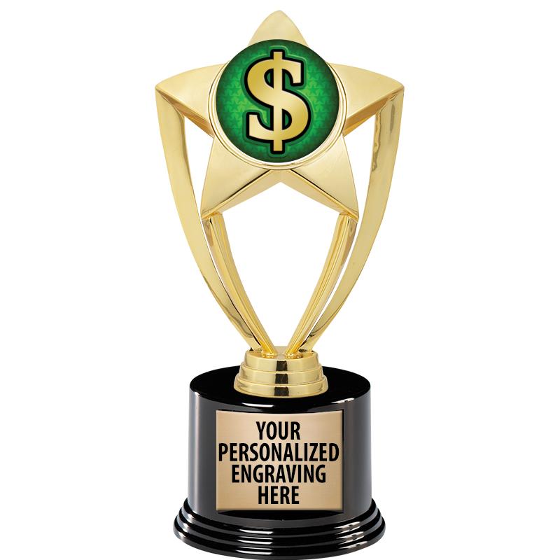 GOLD STAR INSERT TR W/BLK BASE