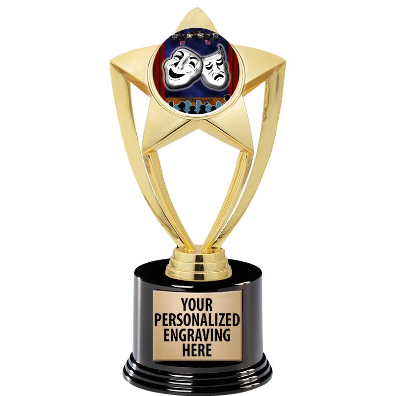 GOLD STAR INSERT TR W/BLK BASE