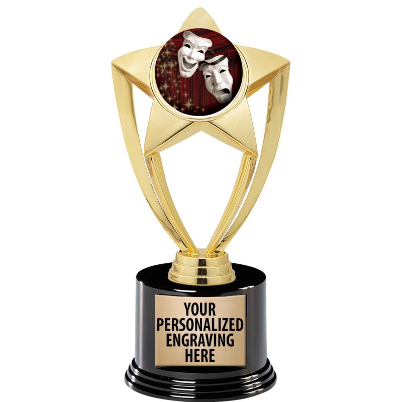 GOLD STAR INSERT TR W/BLK BASE