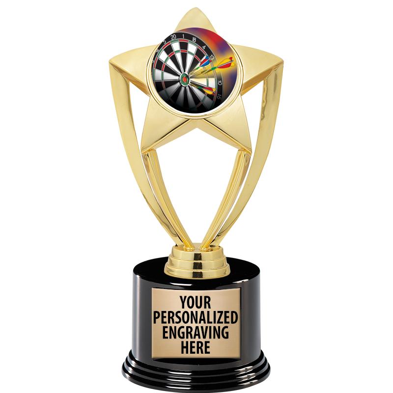 GOLD STAR INSERT TR W/BLK BASE