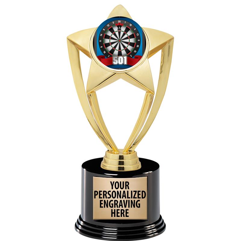 GOLD STAR INSERT TR W/BLK BASE