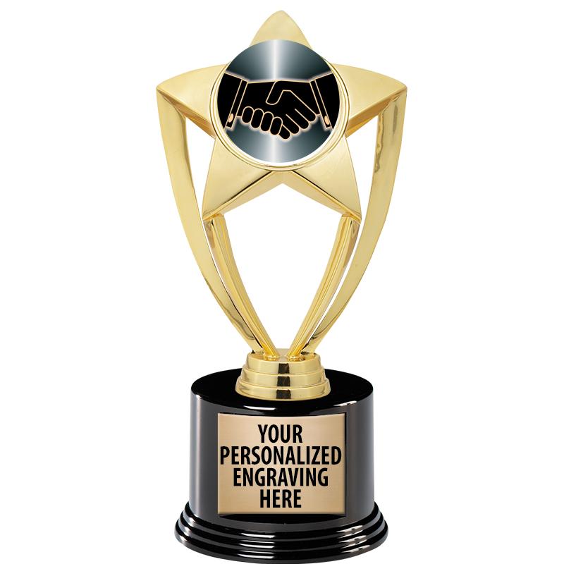 GOLD STAR INSERT TR W/BLK BASE