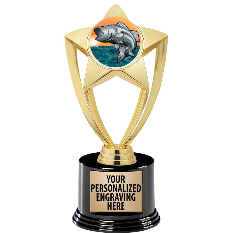 GOLD STAR INSERT TR W/BLK BASE