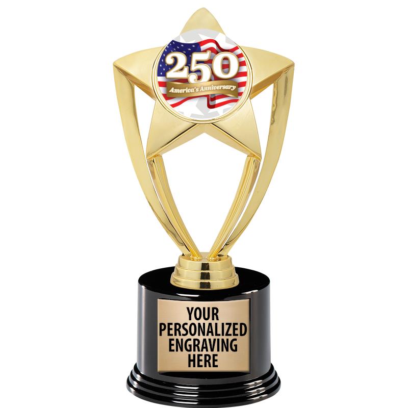 GOLD STAR INSERT TR W/BLK BASE