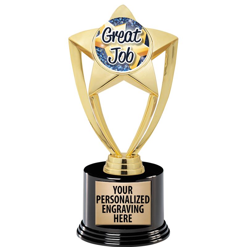 GOLD STAR INSERT TR W/BLK BASE