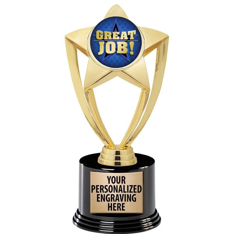 GOLD STAR INSERT TR W/BLK BASE