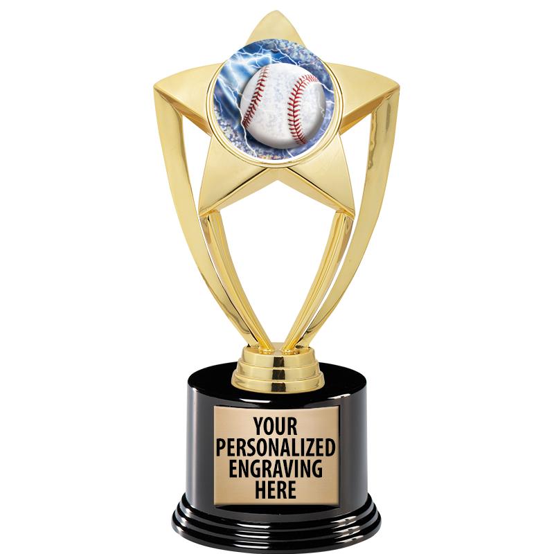 GOLD STAR INSERT TR W/BLK BASE