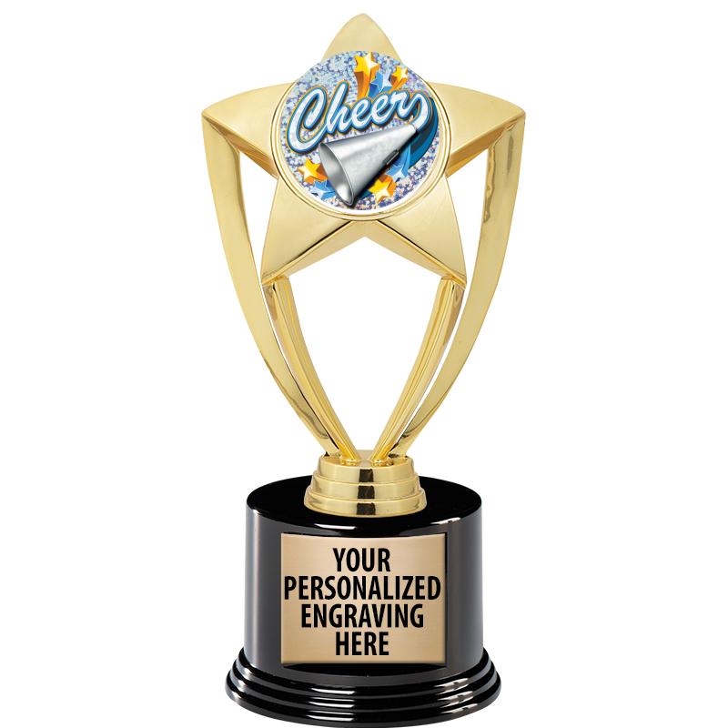 GOLD STAR INSERT TR W/BLK BASE