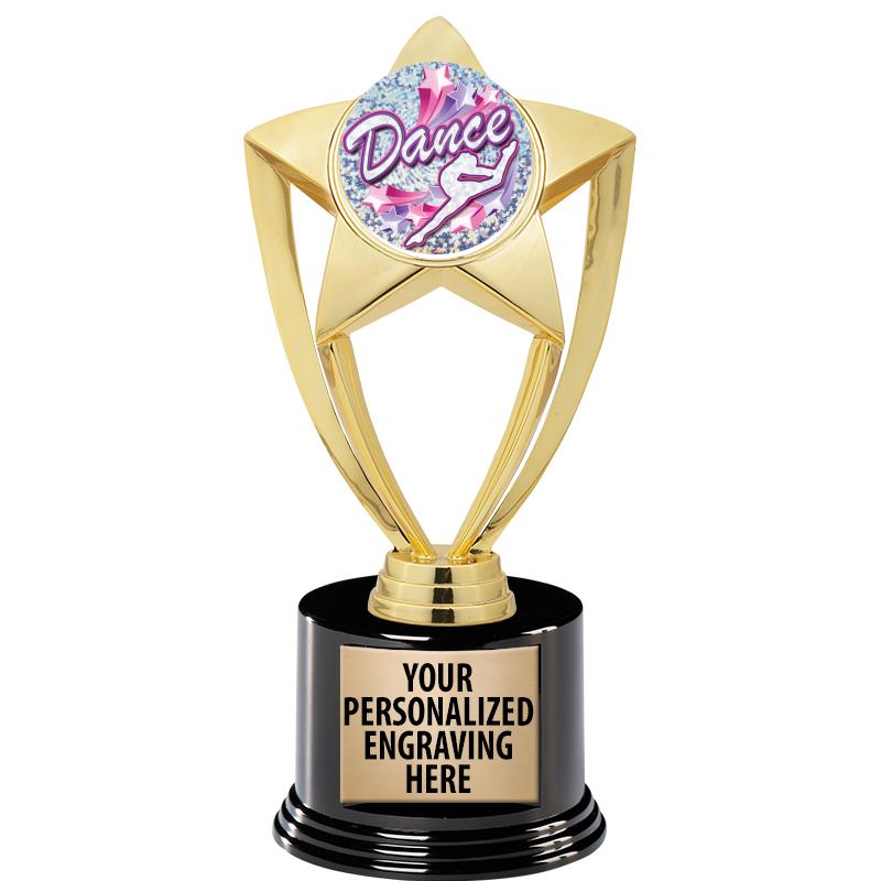 GOLD STAR INSERT TR W/BLK BASE