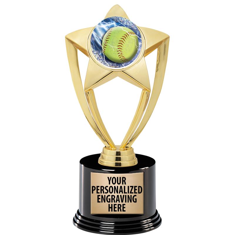 GOLD STAR INSERT TR W/BLK BASE