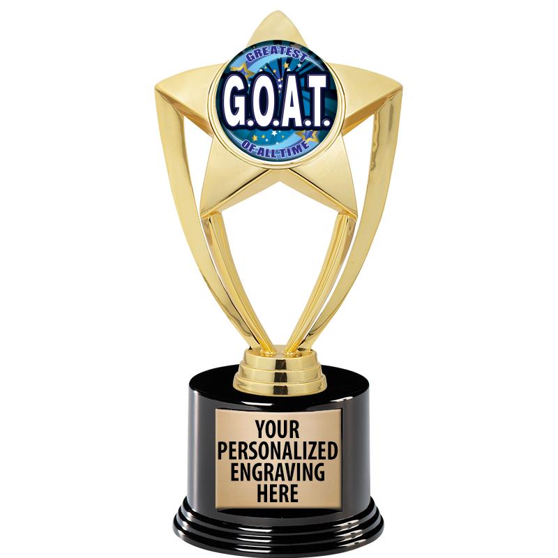 GOLD STAR INSERT TR W/BLK BASE