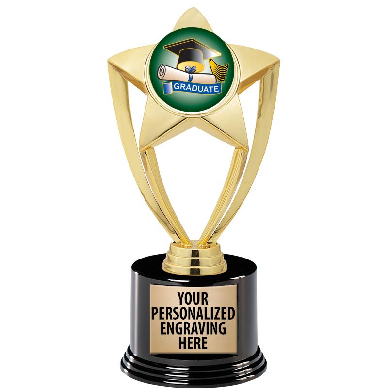 GOLD STAR INSERT TR W/BLK BASE