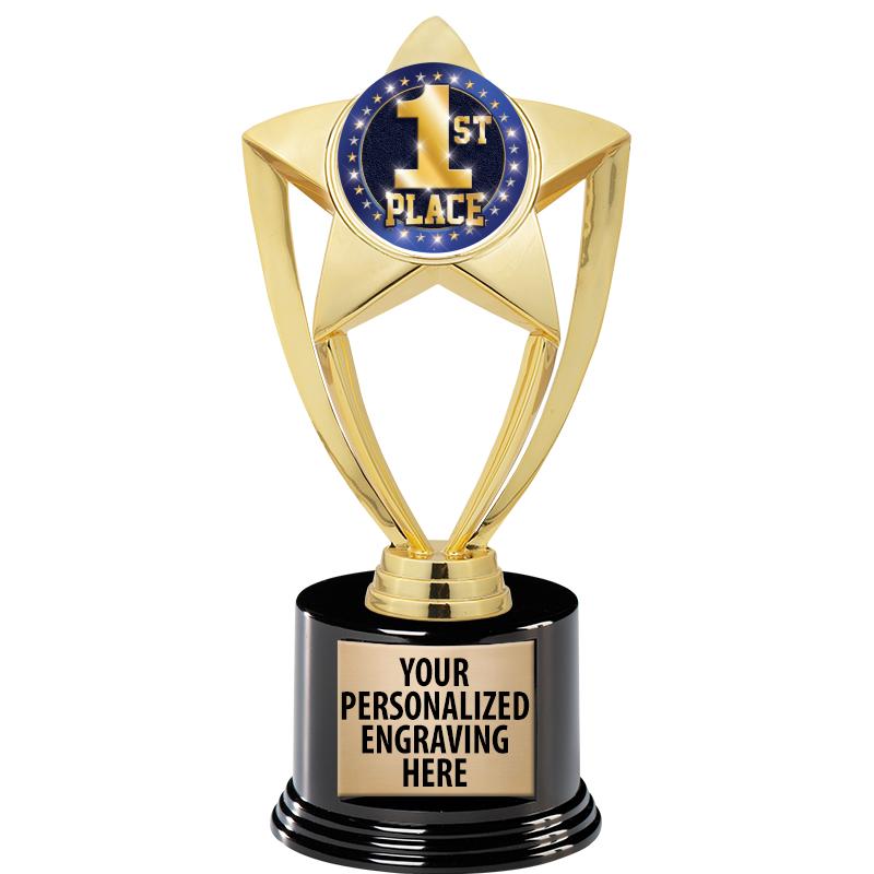 GOLD STAR INSERT TR W/BLK BASE