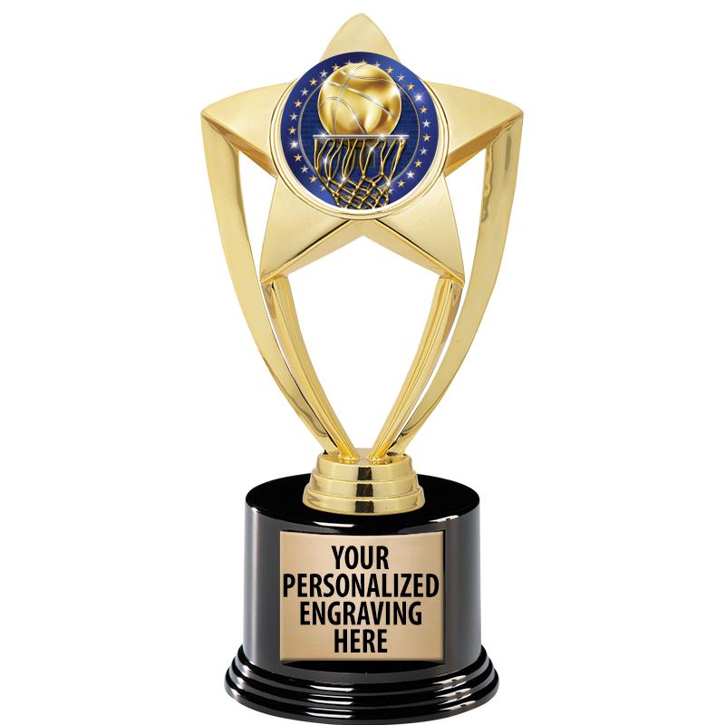 GOLD STAR INSERT TR W/BLK BASE