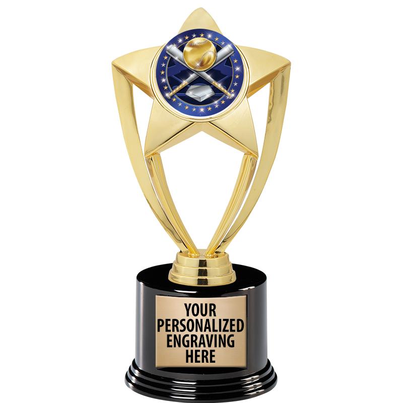 GOLD STAR INSERT TR W/BLK BASE